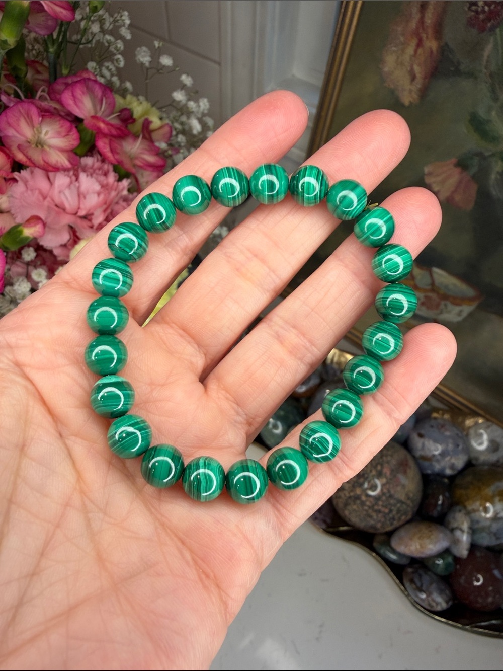 Malachite Bracelet: B1263